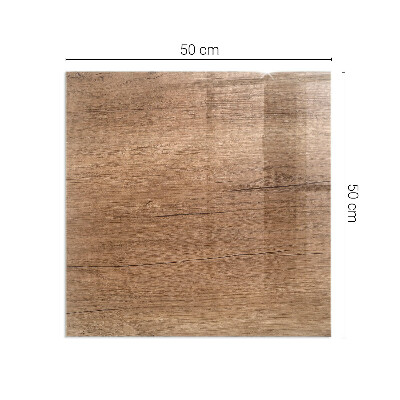 Corner glass hearth rectangular Natural wood pattern
