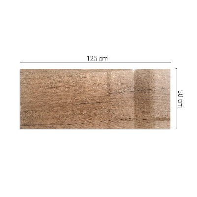 Corner glass hearth rectangular Natural wood pattern