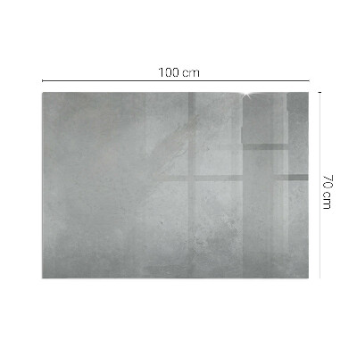 Corner glass hearth rectangular Concrete texture with effect