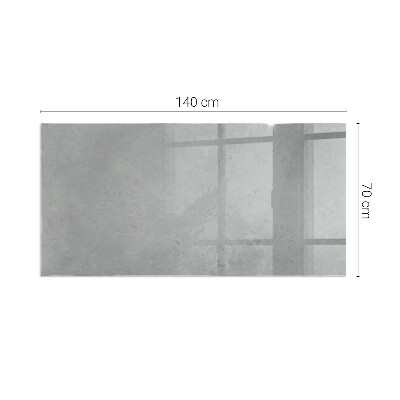 Corner glass hearth rectangular Concrete texture with effect
