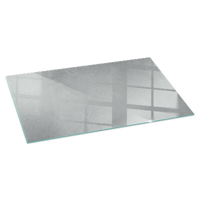 Corner glass hearth rectangular Concrete texture with effect