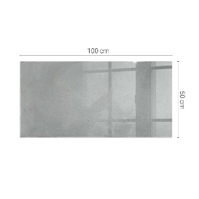 Corner glass hearth rectangular Concrete texture with effect