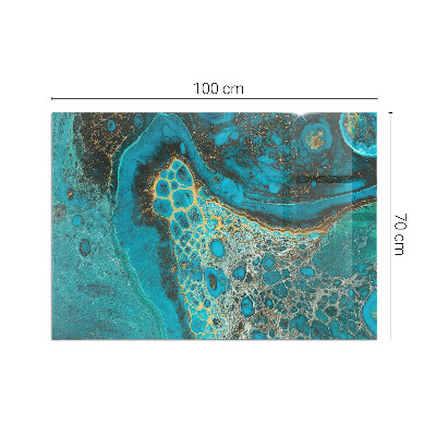 Glass fire hearth rectangular Abstract organic pattern