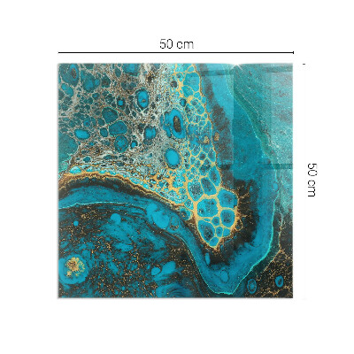 Glass fire hearth rectangular Abstract organic pattern
