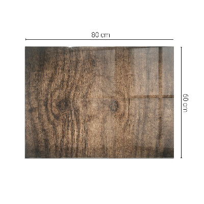 Glass fire hearth rectangular Natural wood pattern