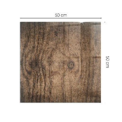 Glass fire hearth rectangular Natural wood pattern