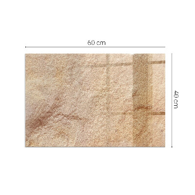 Corner glass hearth rectangular Natural stone texture