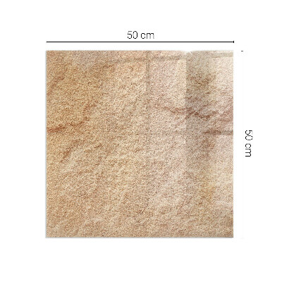 Corner glass hearth rectangular Natural stone texture