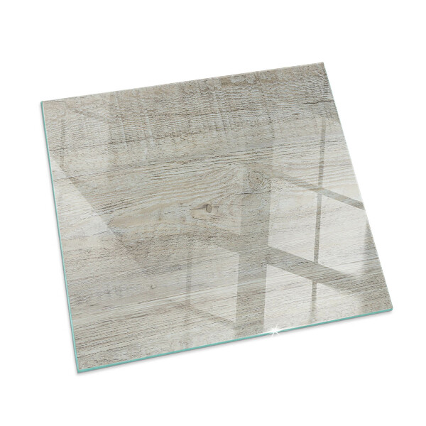 Corner glass hearth rectangular Light wood texture