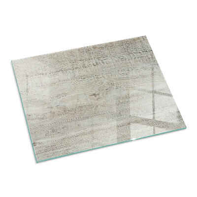 Corner glass hearth rectangular Light wood texture