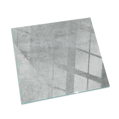 Glass fire hearth rectangular Raw concrete texture