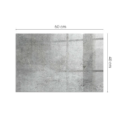 Glass fire hearth rectangular Raw concrete texture