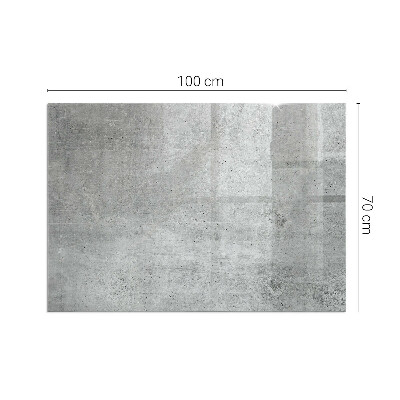Glass fire hearth rectangular Raw concrete texture