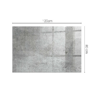 Glass fire hearth rectangular Raw concrete texture