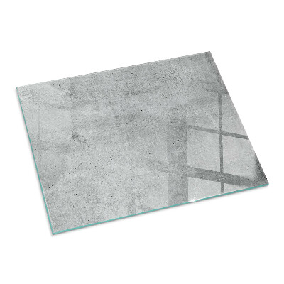 Glass fire hearth rectangular Raw concrete texture