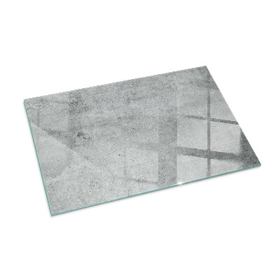 Glass fire hearth rectangular Raw concrete texture