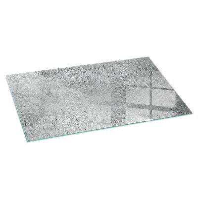 Glass fire hearth rectangular Raw concrete texture