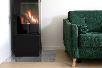 Glass fire hearth rectangular Raw concrete texture