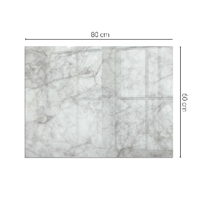 Glass fire hearth rectangular Marble structure pattern