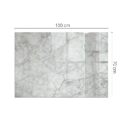 Glass fire hearth rectangular Marble structure pattern