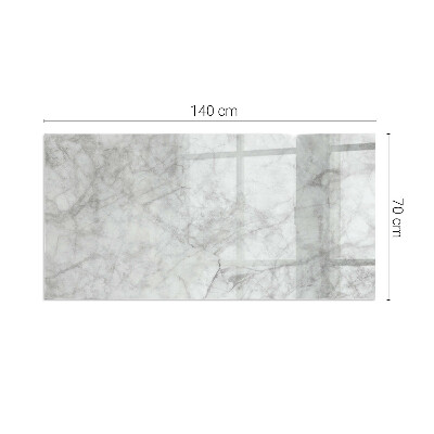 Glass fire hearth rectangular Marble structure pattern