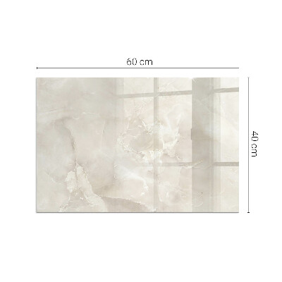 Corner glass hearth rectangular Natural marble pattern