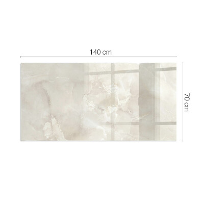 Corner glass hearth rectangular Natural marble pattern