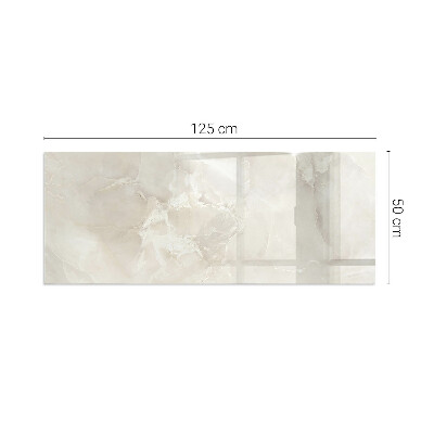 Corner glass hearth rectangular Natural marble pattern
