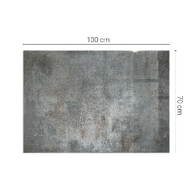 Corner glass hearth rectangular Raw surface texture