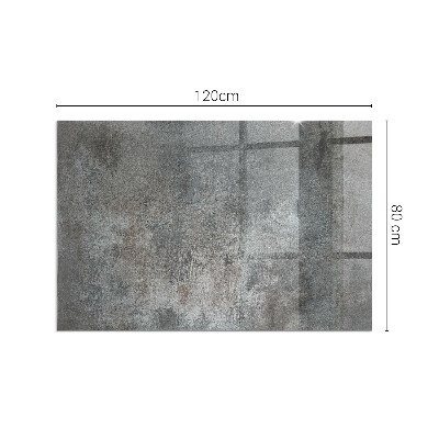 Corner glass hearth rectangular Raw surface texture