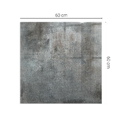 Corner glass hearth rectangular Raw surface texture