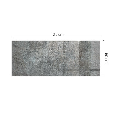 Corner glass hearth rectangular Raw surface texture