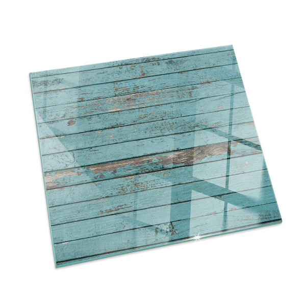 Corner glass hearth rectangular Rustic style boards