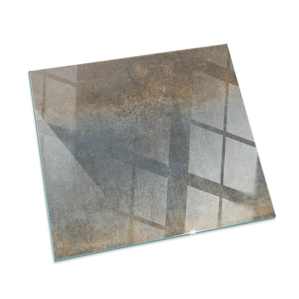 Glass fire hearth rectangular Abstract textured pattern