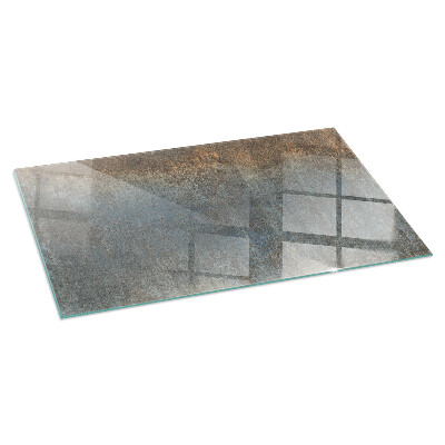 Glass fire hearth rectangular Abstract textured pattern