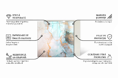 Corner glass hearth rectangular Mosaic patterns in tiles