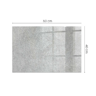 Corner glass hearth rectangular Raw concrete texture