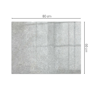 Corner glass hearth rectangular Raw concrete texture