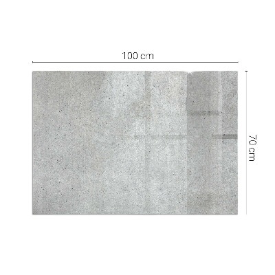 Corner glass hearth rectangular Raw concrete texture