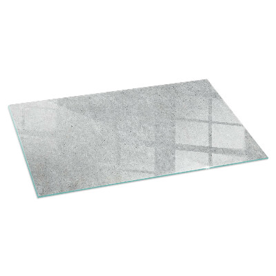 Corner glass hearth rectangular Raw concrete texture