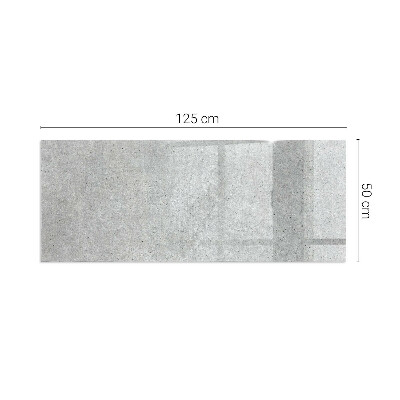 Corner glass hearth rectangular Raw concrete texture
