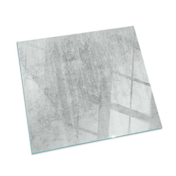 Glass fire hearth rectangular Raw concrete texture