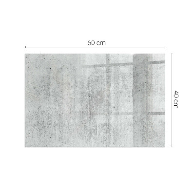Glass fire hearth rectangular Raw concrete texture