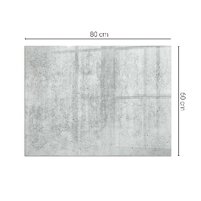 Glass fire hearth rectangular Raw concrete texture