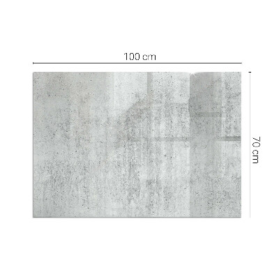 Glass fire hearth rectangular Raw concrete texture