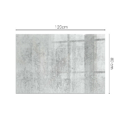 Glass fire hearth rectangular Raw concrete texture