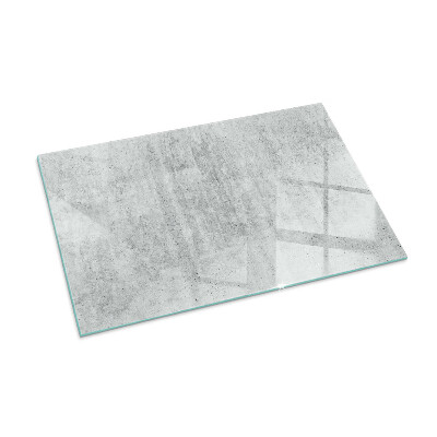 Glass fire hearth rectangular Raw concrete texture