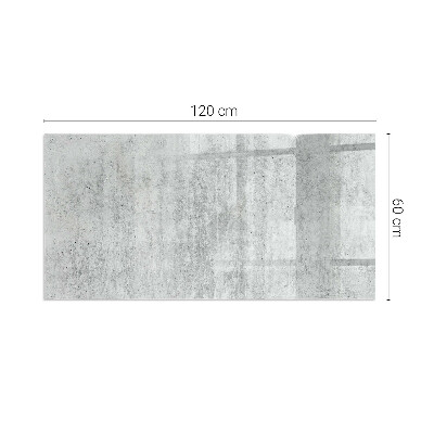Glass fire hearth rectangular Raw concrete texture