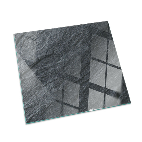 Corner glass hearth rectangular Stone surface texture