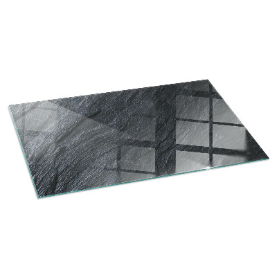 Corner glass hearth rectangular Stone surface texture